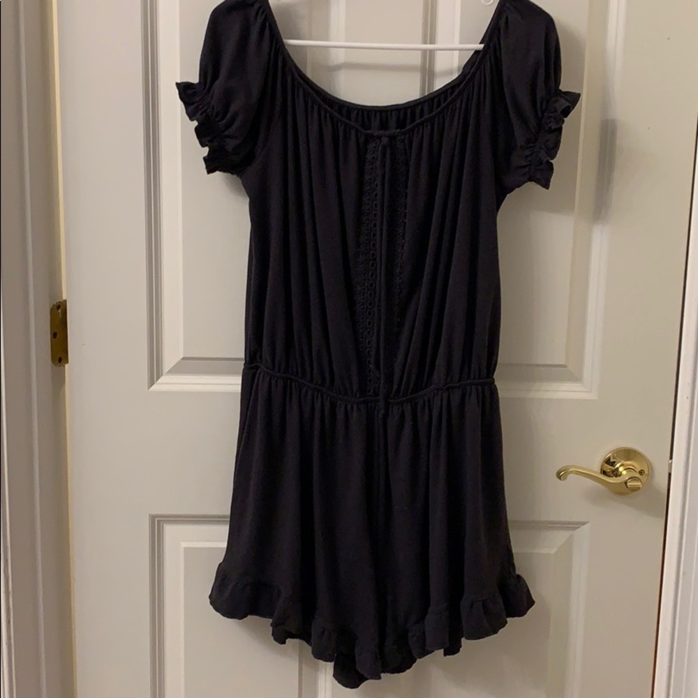 charcoal romper